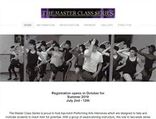 Tablet Screenshot of masterclass-series.com
